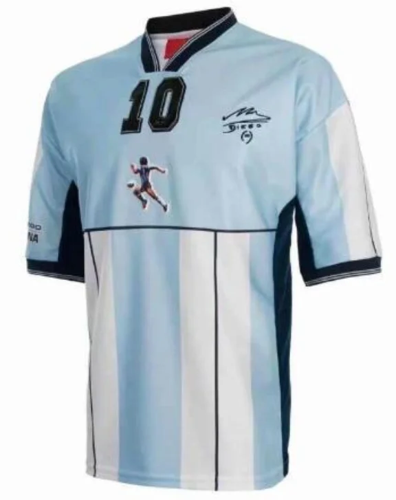 

ORTEGA Vintage 1986 Maradona 10 shirt, ArgentinaES Home Retro Maradona Adult T-Shirt new man Retro shirt Riquelme Top Quality