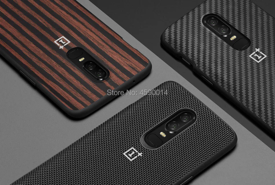 Оригинальная коробка A6003 6,2" Чехол для Oneplus 6 1+ 6 силиконовый песчаник нейлон черное дерево карбоновый бампер откидная задняя крышка