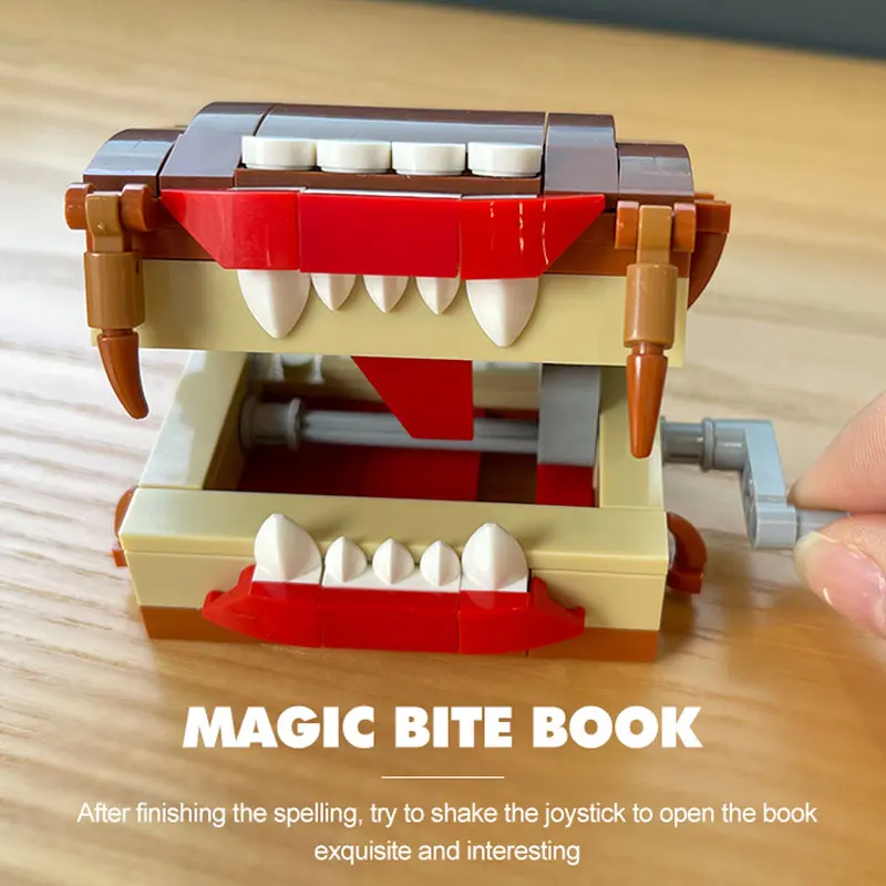 MOC Magic World Accessorie Monster Book กัด Book Academy อิฐภาพยนตร์รูป Puzzle Building Blocks อะนิเมะของเล่นเพื่อการศึกษาของขวัญ