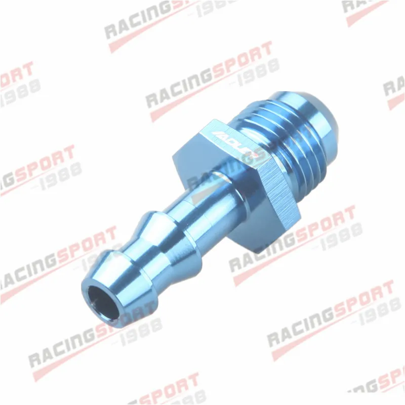 

6AN AN6 AN-6 до 8 мм штуцер прямой фитинг топливной линии синий
