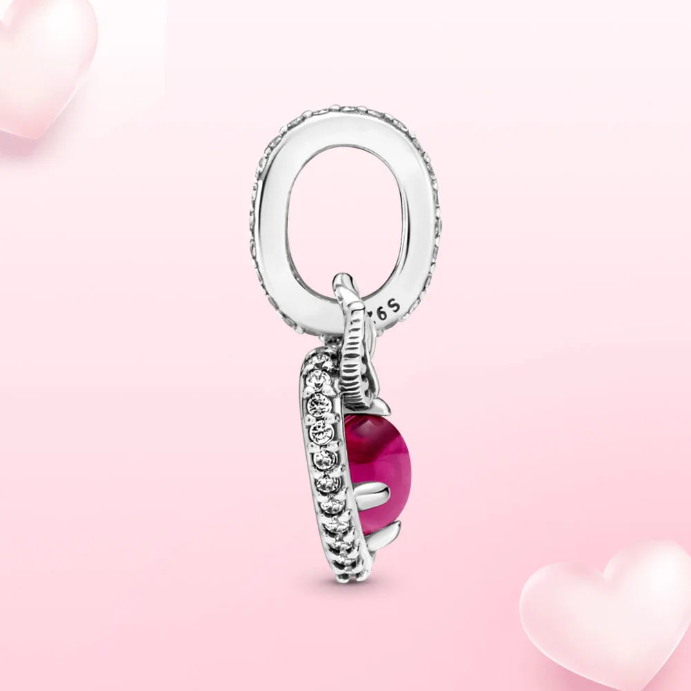 

New 925 Sterling Silver charm Snow White Dangle charm pendant Fit Original Pandora Necklace for women fashion jewelry gift