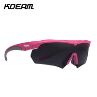 kdeam eyewear high end sports sunglasses women durable tr90 material frame one piece lense with 100 uv protection