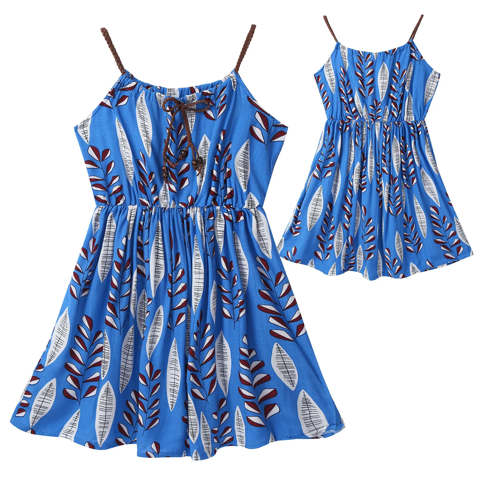 

Oyolan летнее повседневное Цветочное платье для девочек на бретельках, богемные пляжные платья принцессы, платье на бретельках для девочек 6 8 12 14 лет