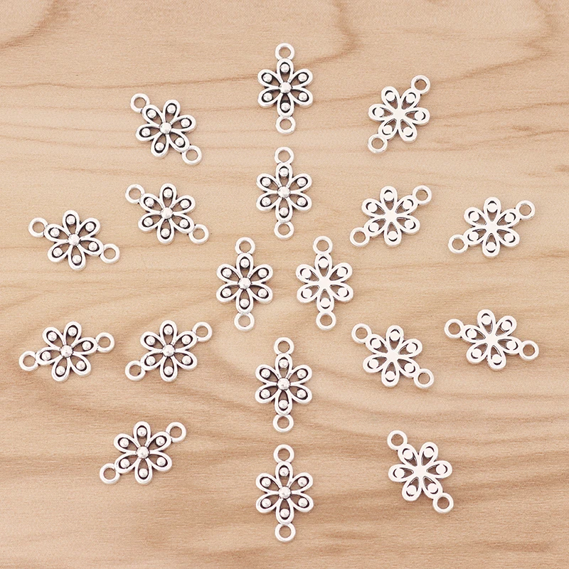 60 шт. тибетское серебро подвески для браслетов фурнитура изготовления ювелирных