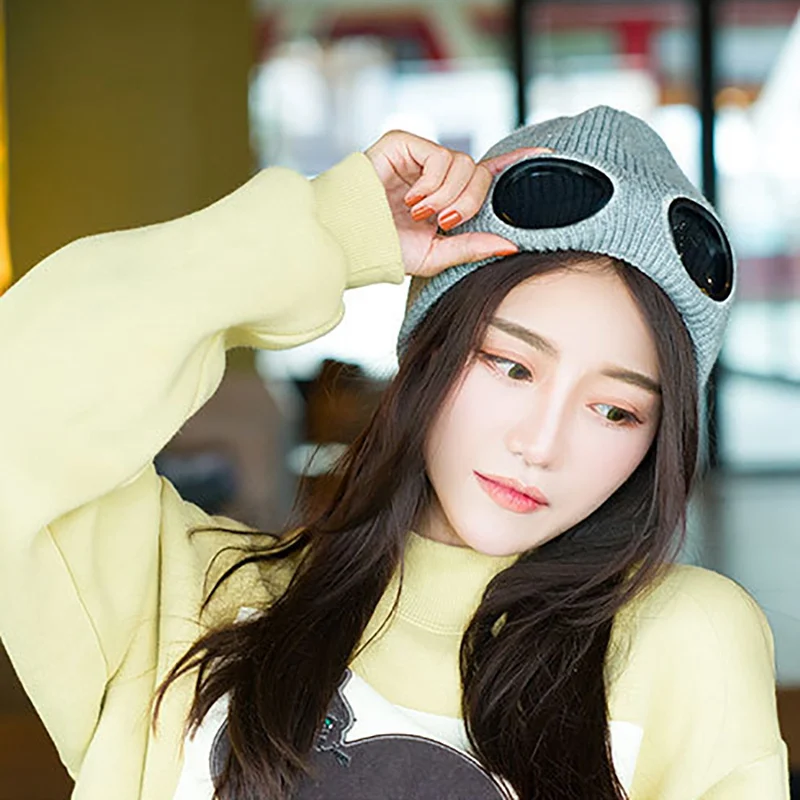 Beanie Casual Style Unisex Cap Wool Knitted Leisure Thermal Fluffy Warm Hat Sports Heat Keeper Ear Snow Cold Protector | Спорт и