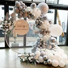 103 шт., белые, серые разноцветные блестящие шарики 4D для украшения свадьбы, вечеринки