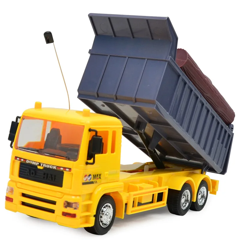 10CH Rc Alloy Engineering Vehicle Car Toy for Boy Remote Control Hydraulic Dump Truck Machine on the Radio | Игрушки и хобби