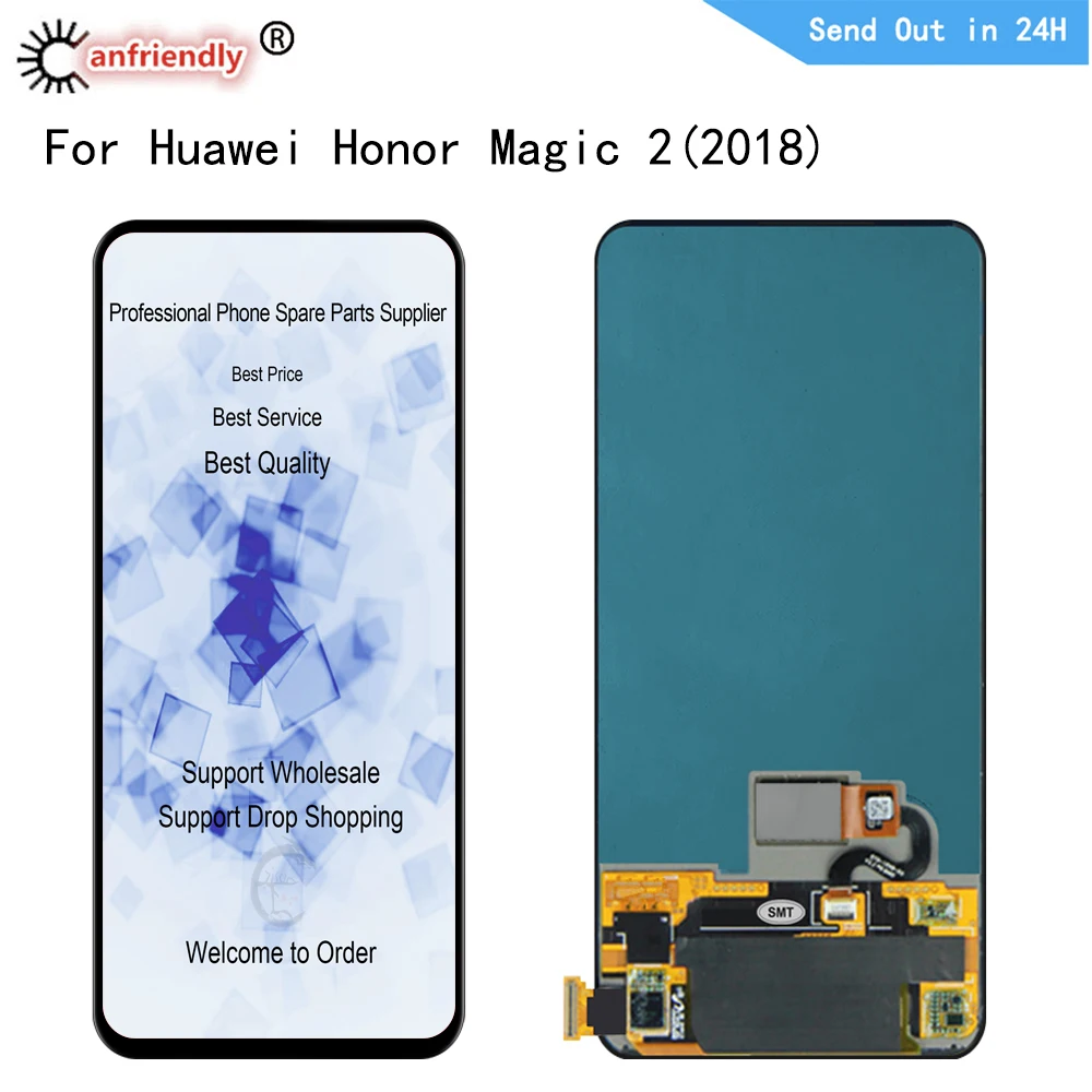 Magic2-pantalla LCD para Huawei Honor Magic 2 TNY-AL00, Digitalizador de pantalla t&aacute;ctil de pantalla LCD con montaje de marco, Magic2-0