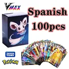 Новые карты Pokemon в испанском стиле, VMAX TAG TEAM GX V Trainer, энергетические голографические игральные карты, игра Castellano Espaol, детская игрушка