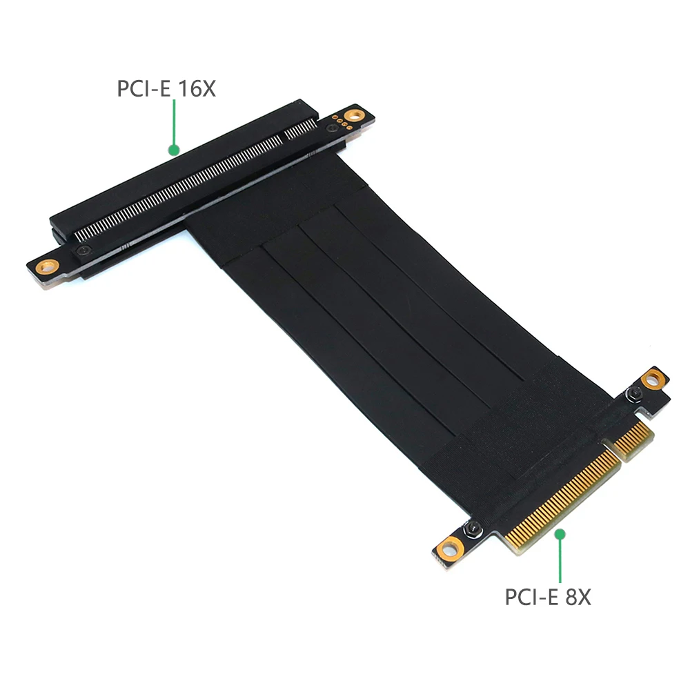 Высокое качество PCI e Express 16X к 8X Удлинительный кабель|Компьютерные кабели и
