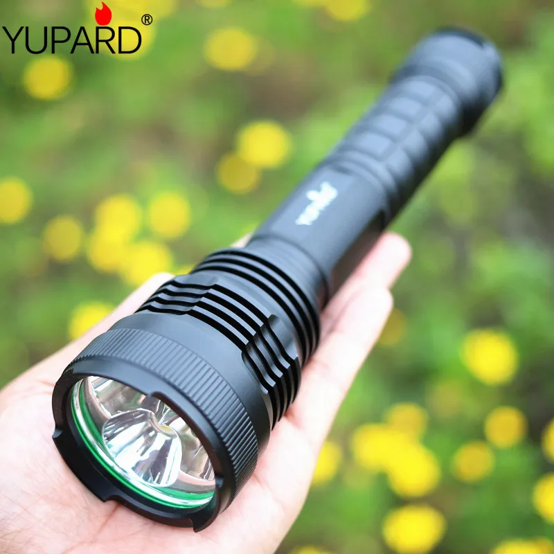 YUPARD High Power Powerful LED Tactical Flashlight Ultra Bright 3*XHP50 LED Waterproof Scout light Torch Hunting light 5 Modes