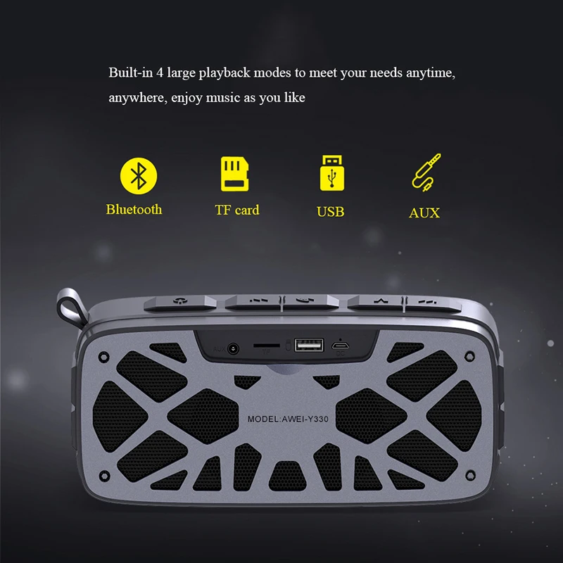 Bluetooth-колонка Awei Y330 уличная домашняя колонка с супербасами мощный звук