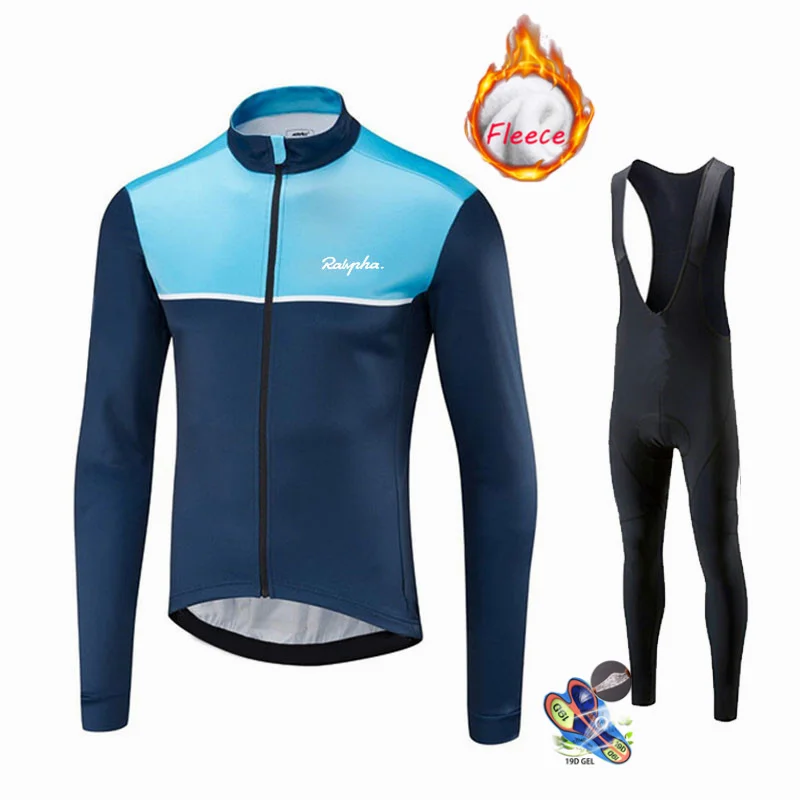 

NEW Winter Thermal Fleece Cycling Jersey Set 2021 Racing Bike Cycling Suit Mountian Bicycle Cycling Clothing Ropa Ciclismo