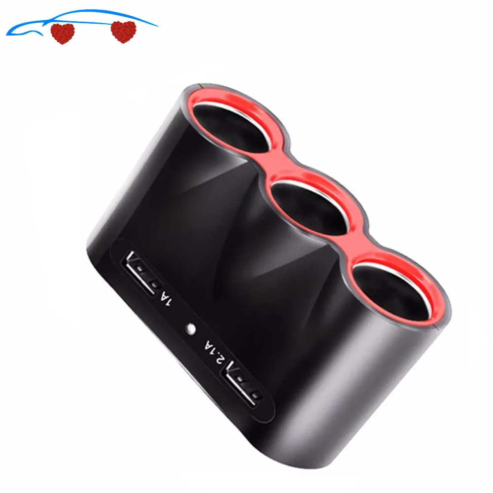 Автомобильные гнезда прикуривателя адаптер 5 В выходная мощность 120 А 3 USB