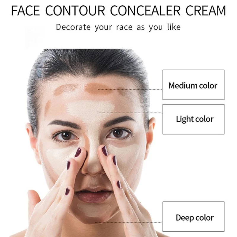 Консилер для макияжа палочка основа лица ручка легкая в нанесении контурные тени