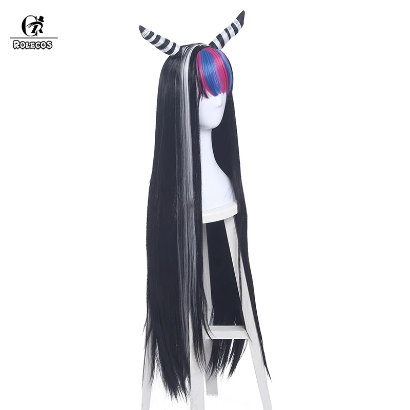 Парик для косплея ROLECOS Danganronpa Mioda Ibuki 100 см длинные прямые женские волосы смешанные
