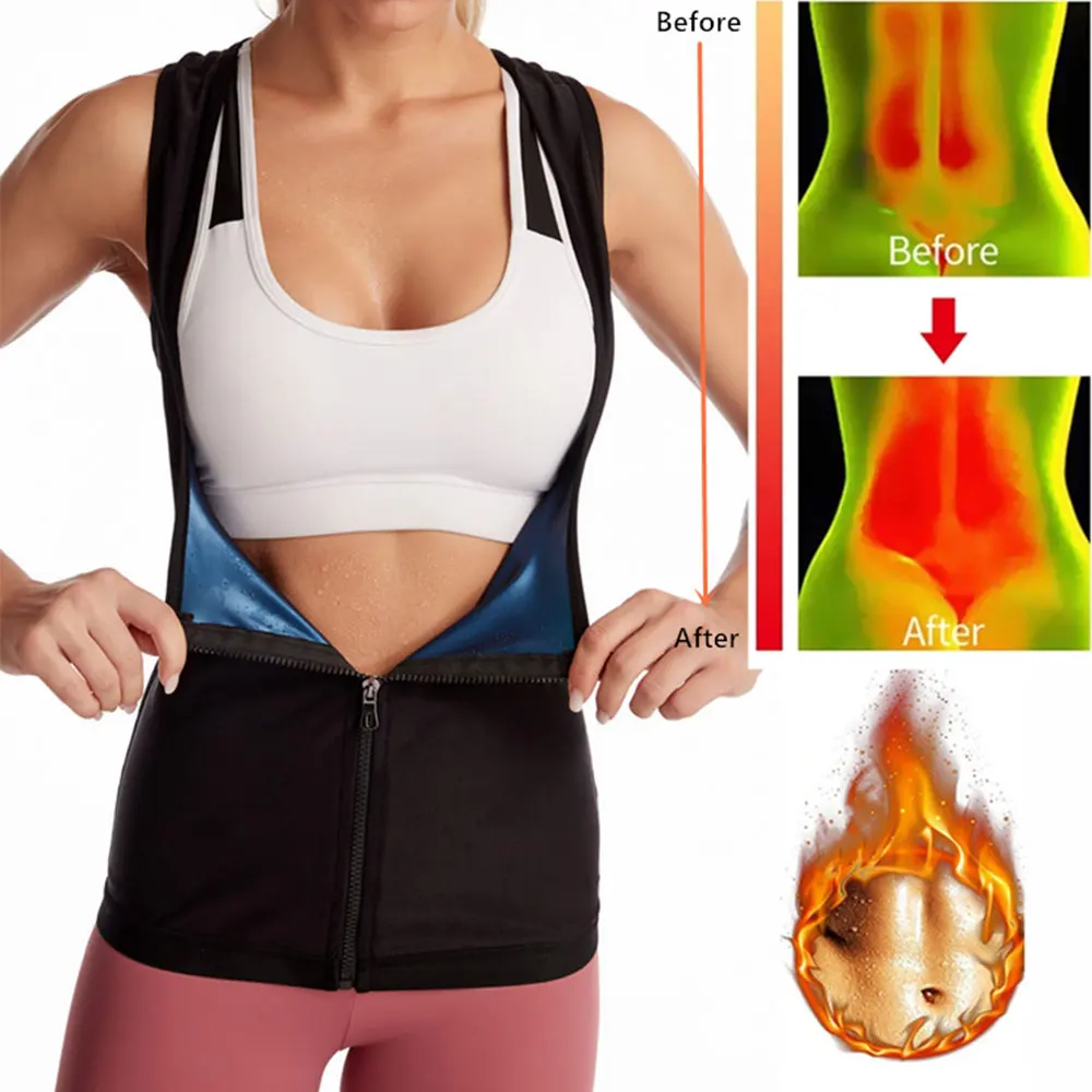 

Women Zipper Waist Trainer Body Shaper Neoprene Waist Trainer Slimming underwear Body Shaper Corset Fajas Top Shapewear Vest