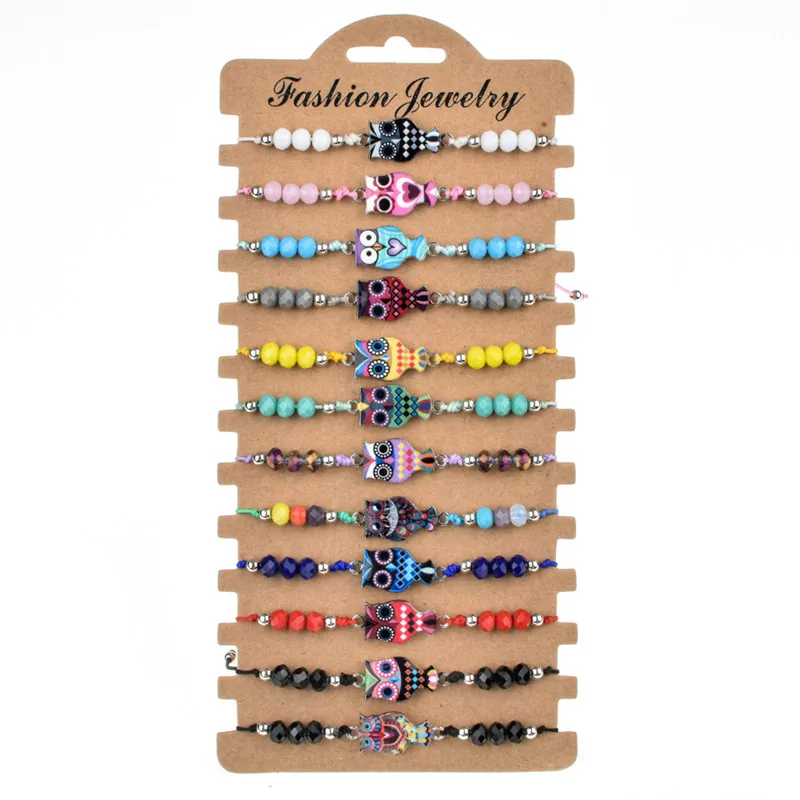 Плетеный браслет для женщин с разноцветными черепаховыми животными 12 шт./компл. |