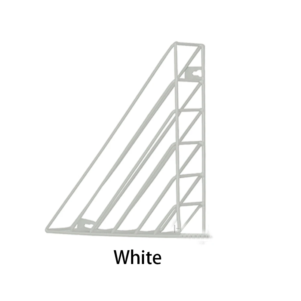 B white Новинка, горячая Распродажа, портативная модная корзина для хранения, портативная настенная вешалка для хранения, железный Настольный держатель для журналов, газет - Цвет: B white