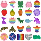 Игрушка антистресс для снятия стресса, радужная пузырьковая Игрушка антистресс, простая сенсорная игрушка с затемнением для снятия аутизма, бесплатная доставка