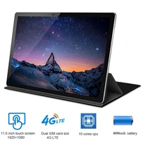 2 in 1 tablet laptop 11 6 inch android tablet pc deca cores 19201080 drawing tablet with keyboard dual sim card 4g lte k20 pro