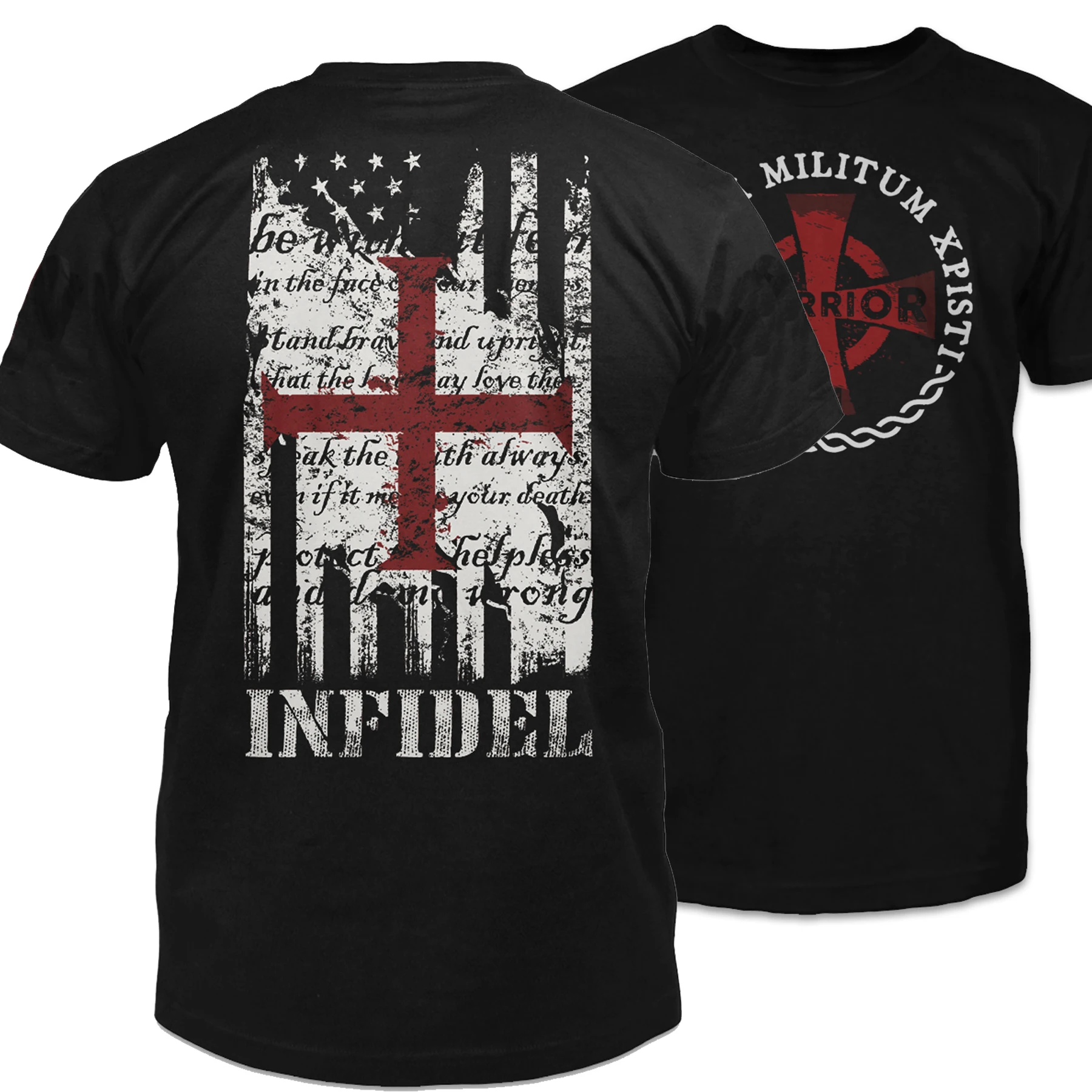 

Templar код написан по всему американский и флаг Тамплиеров. Армии Христа футболка хлопок короткий рукав с круглым вырезом Для мужчин, футболка...