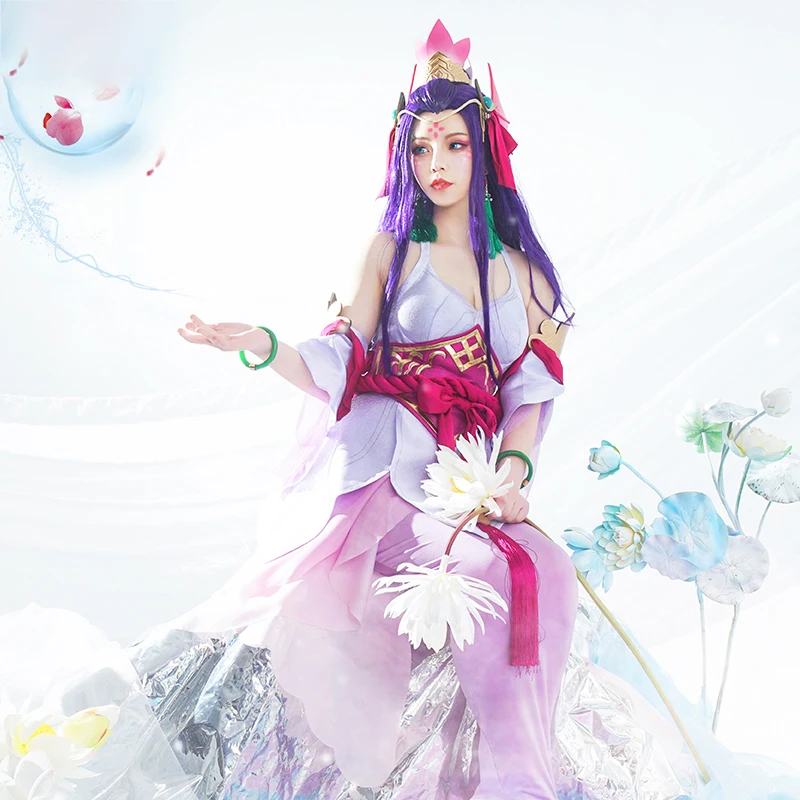 Beste Game Lol Jade Zwaard Legend Nami Cosplay Kostuum Leuke Battle Jurk Met Zeemeermin Staart Hoofddeksels Vrouwen Halloween Carnaval Uniformen