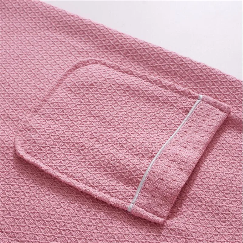 Халат вафельный Женский 100% хлопок с капюшоном | Дом и сад