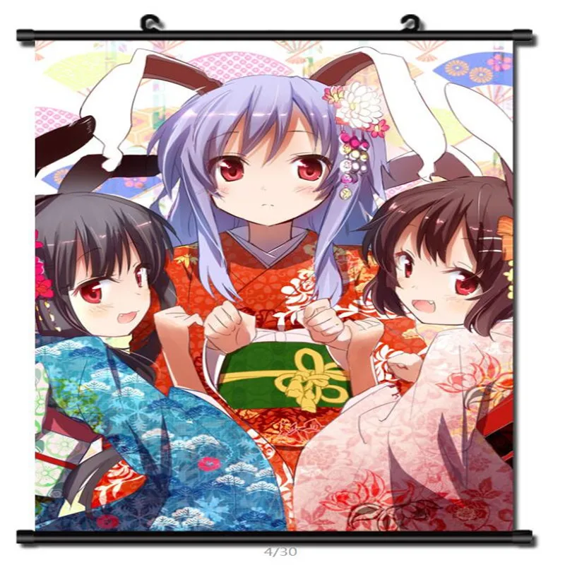 Японские декоративные картины аниме проект TouHou непроницаемый ночной Inaba Tewi