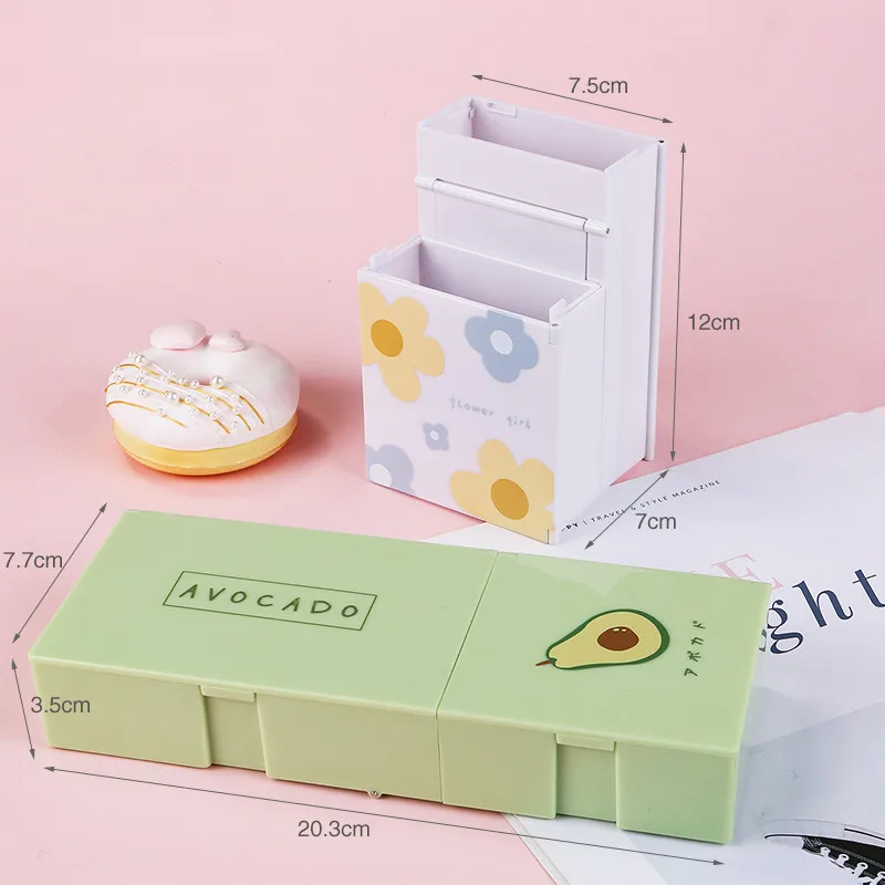 detachable pen holder mobile phone storage holder office makeup brush plastic container desk organizer stationery pencil case free global shipping