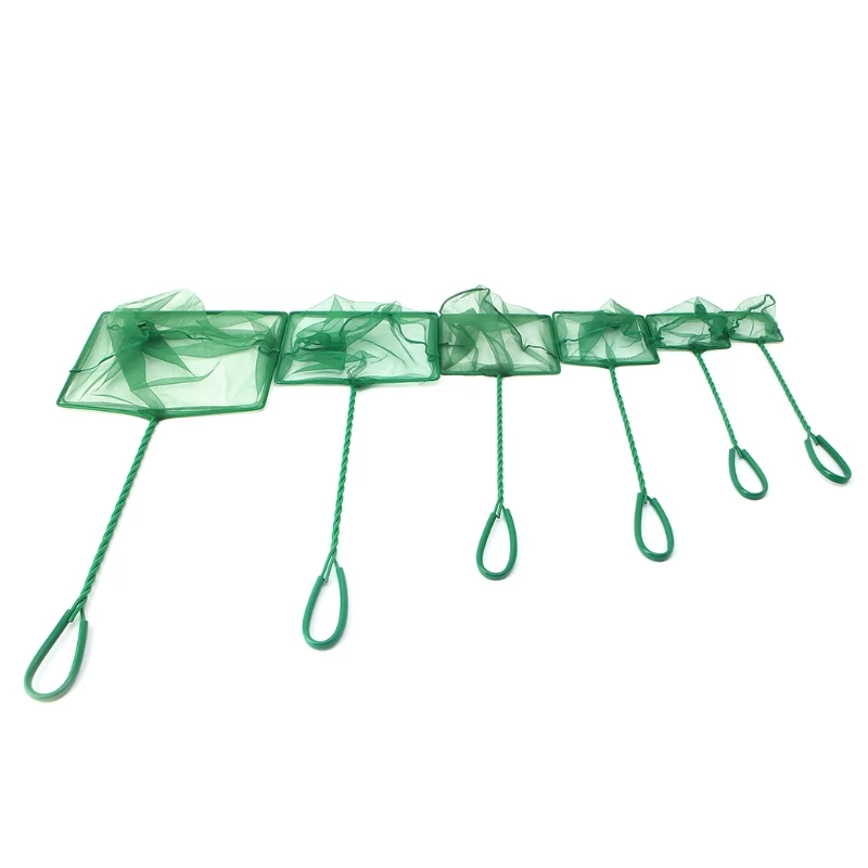 

1PC Aquarium Fish Tank Square Shrimp Small Betta Tetra Fish Net 3"-10" 6 Sizes