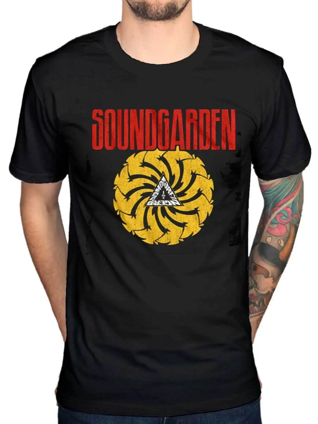 

Official Soundgarden Bad Motor Finger T Shirt Louder Than Love Superunknown Rock