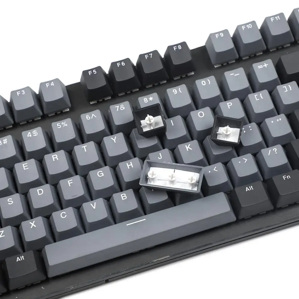 YMDK 108 PBT двойной выстрел Dolch серый белый не блестящий по OEM профилю для MX
