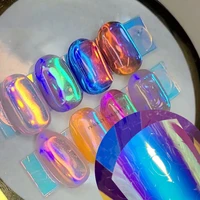japanese nail art ice aurora nail sticker decals self adhesive korean trendy nails design manicure decoration