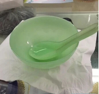 Натуральная Зеленая Нефритовая ложка/миска | Дом и сад