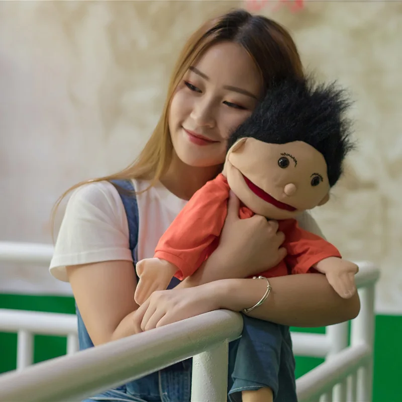 

Creativity Big Abdominal Hand Puppet Large Dolls Cloth Puppets Soft Stuffed Pulip Dolls Suprise Scary Doll Kid Birthday Gift