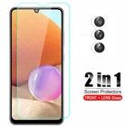 2 в 1 Защитное стекло для Samsung Galaxy A32 4G чехол для объектива камеры Защитная пленка для SamsungA32 4G A 32 A325F закаленное стекло