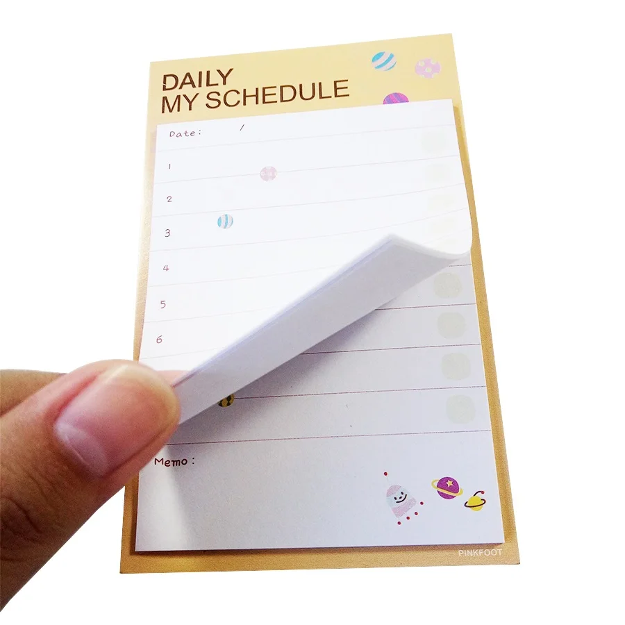 30 упаковок/партия Простой повседневный мой блокнот для планирования заметок на
