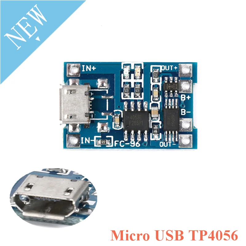 5 шт. Micro USB 5V 1A 18650 TP4056 литиевый модуль зарядного устройства аккумулятора зарядная