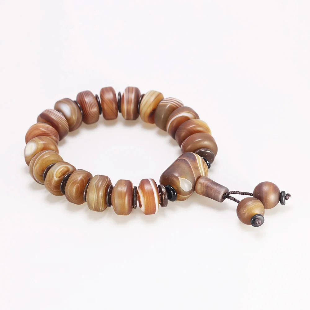 Бусины Из Натурального оникса браслет для мужчин простой этнический стиль в