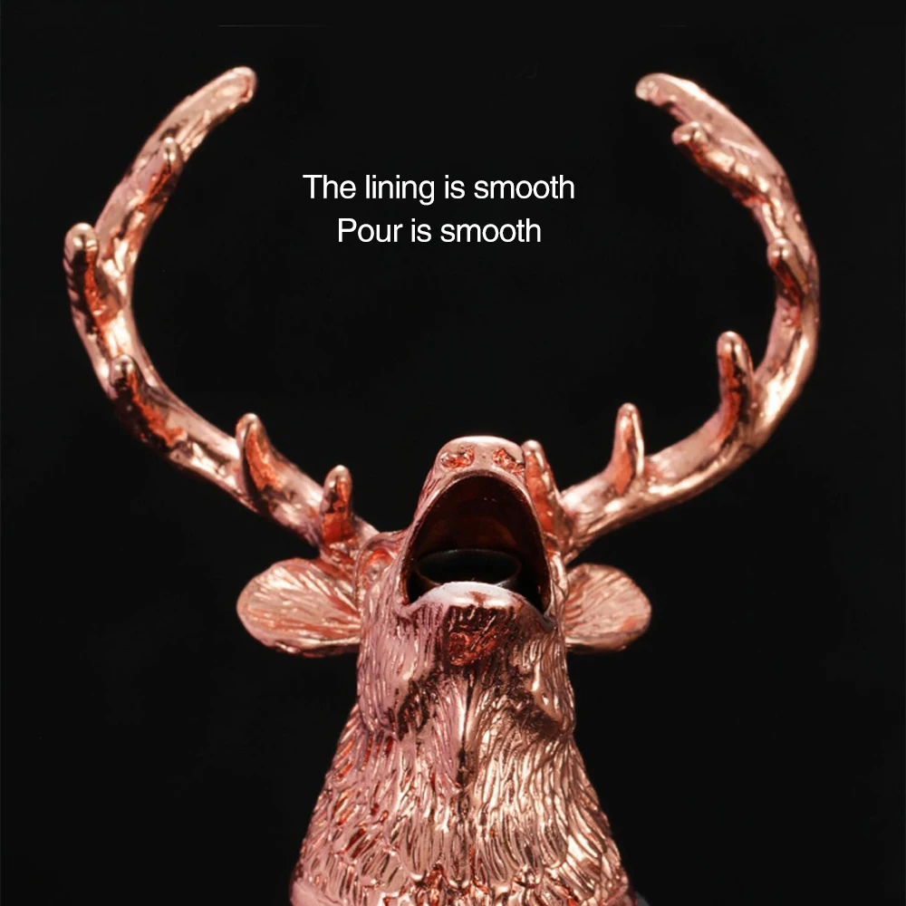 Столовая посуда цинковый сплав насадка для вина в виде оленя уникальные пробки