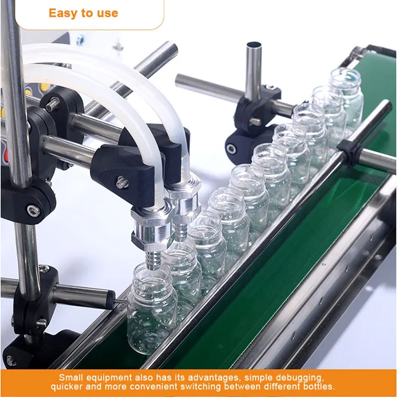 Double Head Liquid Filling Machine Intelligent Induction Quantitative Automatic High Precision Conveying Food Filling MachineCE