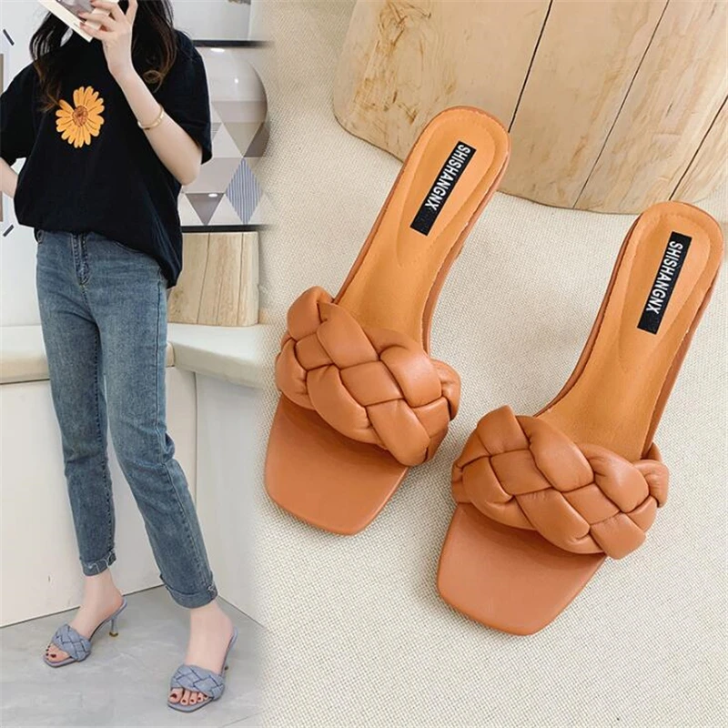 

Women Slippers Flip Flops Slides High Heels Slippers Women Shoes Summer Female Fashion Brand Luxury Shoes Designers Slippers