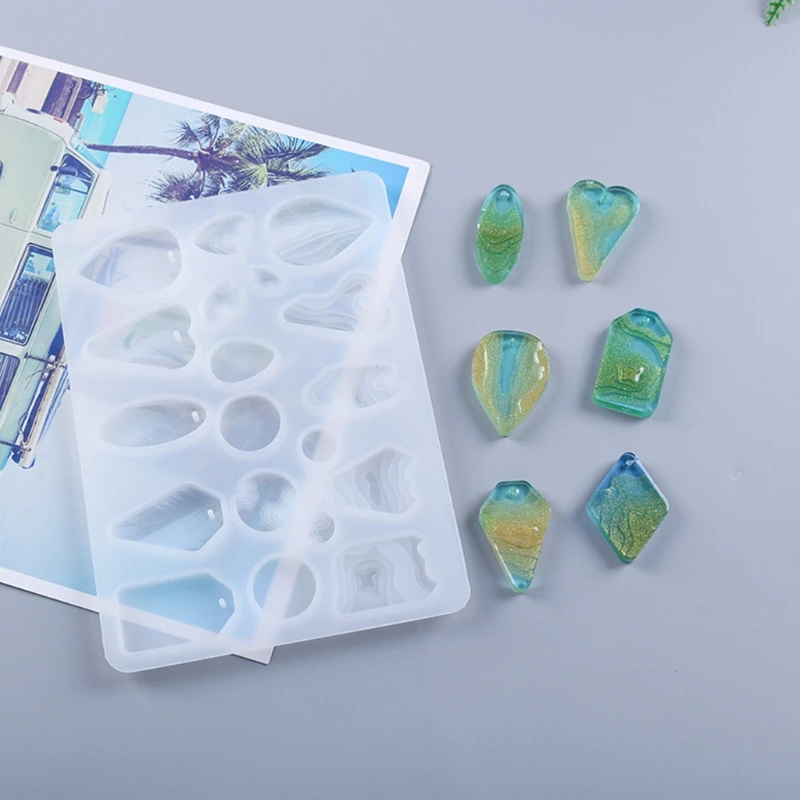 

DIY Earring Beach Landscape Resin Mold Coastline Island Pendant Silicone Mould