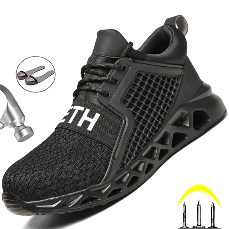 

Легкие кроссовки, защитная обувь со стальным носком, мужская прочная рабочая обувь, непрокалываемые ботинки, дышащая защитная обувь, рабочи...