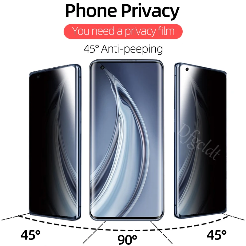 

900D Anti Spy Full Curved Screen Protector For Xiaomi Note 10 Pro Lite Hydrogel Film For Xiaomi 10 CC9 Pro Privacy Not Glass