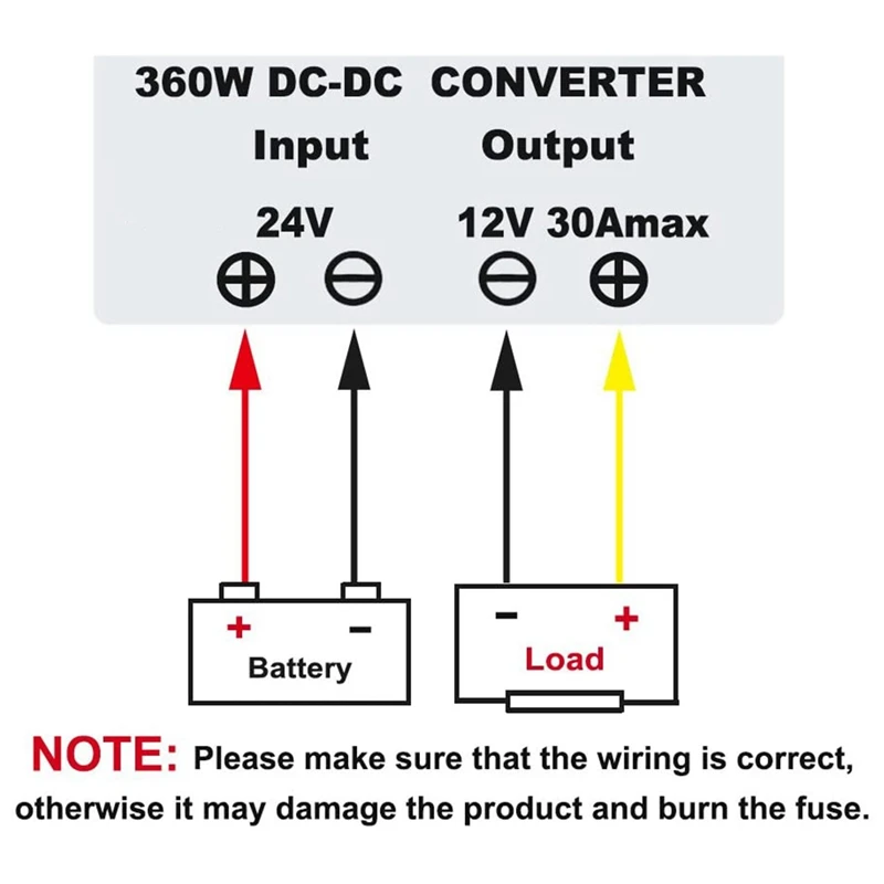 Конвертер постоянного тока/постоянного тока в автомобильный адаптер питания 24 В