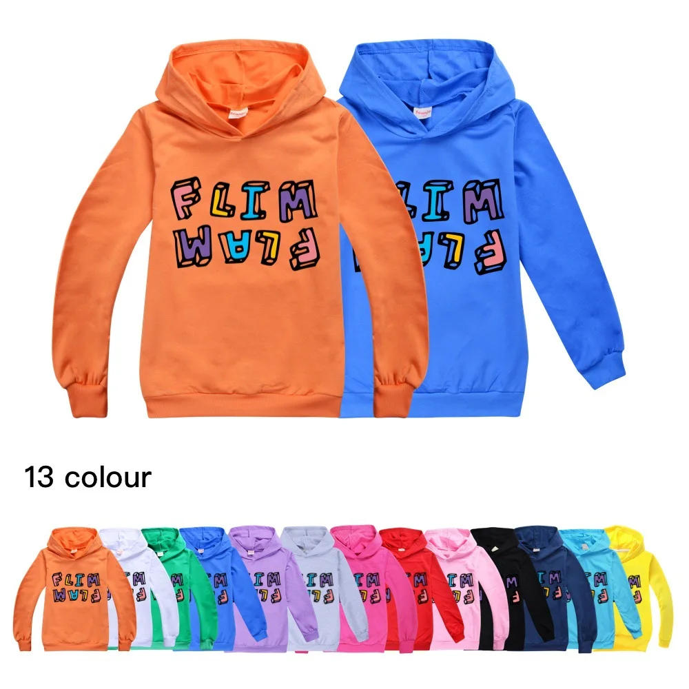 Футболка с капюшоном для мальчиков и девочек осенняя одежда детей флип-рубашка