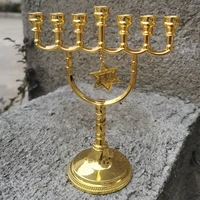 christian lords gifts six pointed star gold lampstand christian home furnishings church decor menorah israel menorah jewish