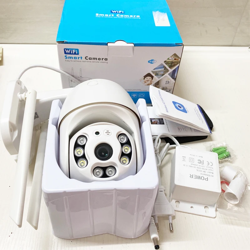 

Wifi IP Camera Outdoor Zoom AI Human Detect Wireless Camera H.265 P2P Audio Security Protection CCTV Camera